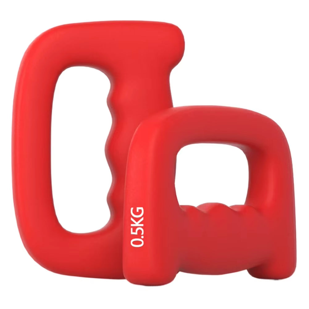 2Pcs Boxing Hand Weights Ergonomic D Shaped Gymnastics Hand Weight Non-Slip Boxing Dumbbell Strength Speed Explosive Power