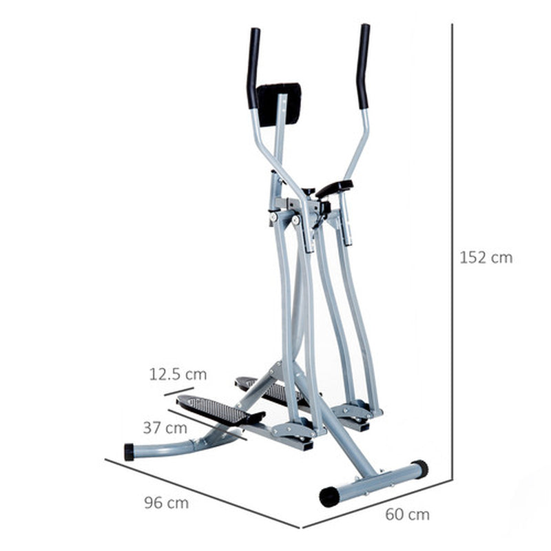 Cross Trainer Air Walker Glider Home Gym Fitness Workout Machine, Grey